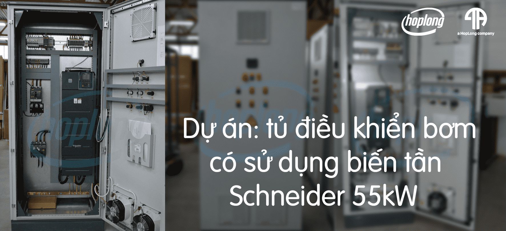 Dự án: Tủ điều khiển bơm có sử dụng biến tần Schneider 55kW