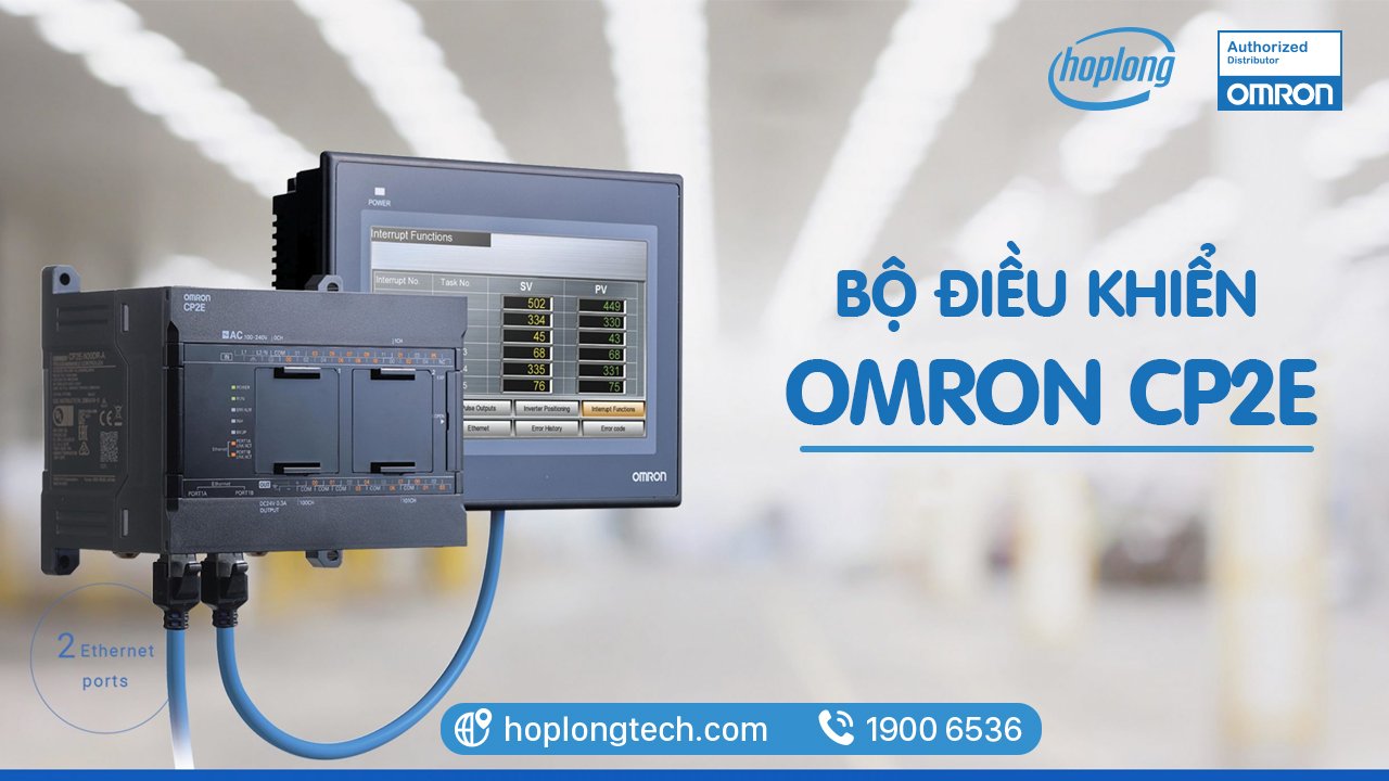 CP2E - PLC nhỏ gọn mới của Omron với thiết kế thu thập dữ liệu & truyền thông giữa các máy