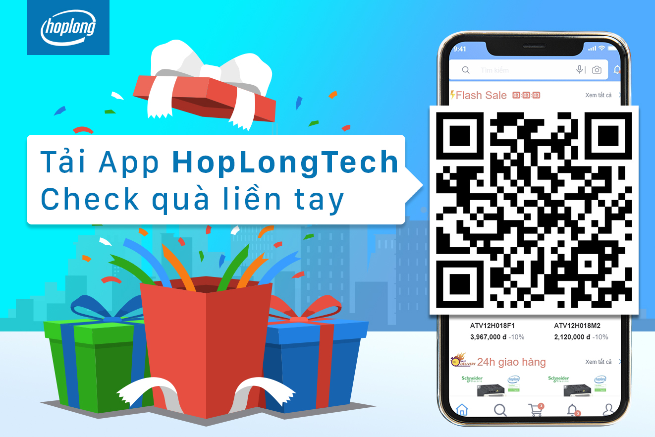Mua thiết bị điện, tự động hóa đơn giản hơn với App HopLongTech