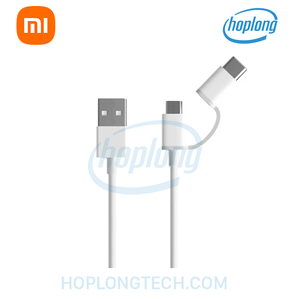 Cáp Mi 2-in-1 USB (Micro USB to Type C) 30cm