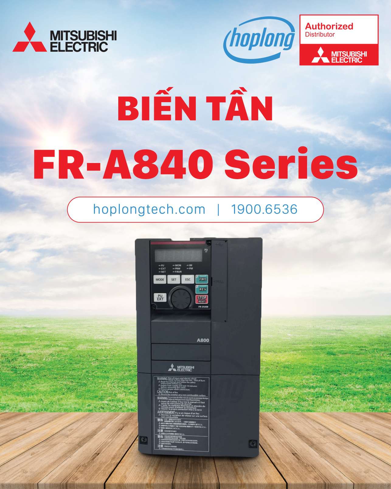 三菱電機 FR-A840-7.5K-1 高機能・高性能インバータ FREQROL-A800シリーズ 三相400V 定格容量7.5kw - 1